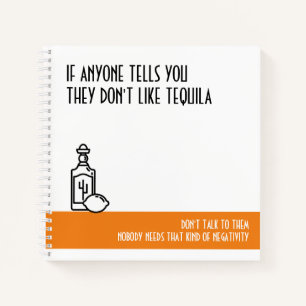 Tequila Lover's Standard Orange Notizblock
