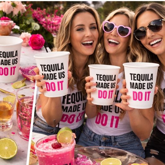 Tequila Made Us Do It | Bride Squad Drinking Pappbecher