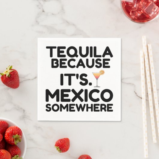 TEQUILA MEXICO IRGENDWO SERVIETTE (Beispiel)