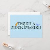 Tequila Mockingbird Funny Book Pub Birthday Karte (Vorderseite/Rückseite Beispiel)