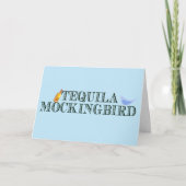 Tequila Mockingbird Funny Literaturpun zum Geburts Karte (Vorderseite)