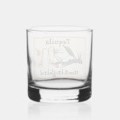 Tequila Mockingbird literarischer Witz Whiskyglas (Rückseite)