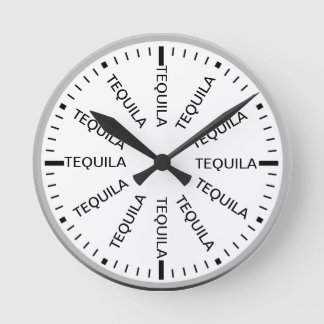 Tequila O' Clock - Tequila Time Runde Wanduhr