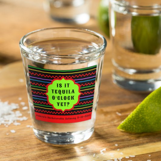 Tequila O'Clock Personalisiertes Event Schnapsglas
