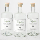 Tequila Pairs gut mit schwierigen Verwandten der T Alkoholflaschenetikett (Flaschen)