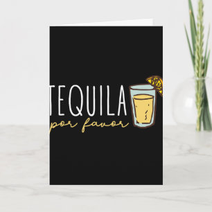 Tequila Por Favor Mexikanischer Tequila Spanischer Karte