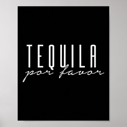Tequila Por Gefallen Bitte Cinco De Mayo Party Dri Poster (Vorne)