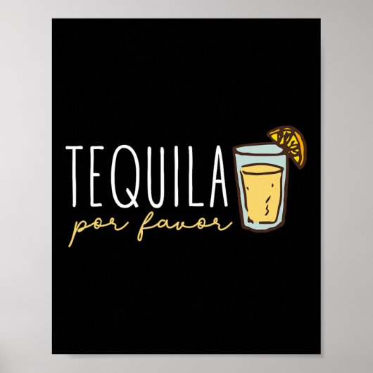 Tequila Por Gevor Mexican Tequila Spanish Tequila Poster (Vorne)