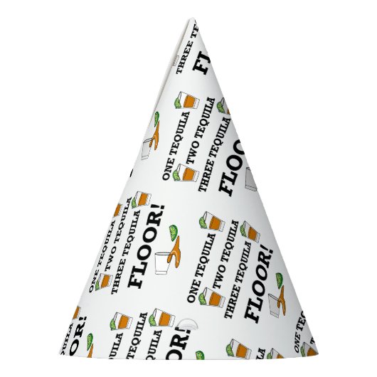 Tequila Shot Glass mit Limonem Wedge Cocktail Partyhütchen (Links)