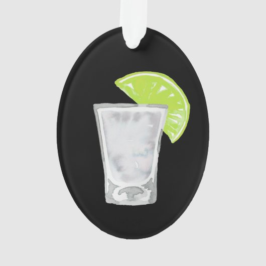 Tequila Shot Personalisiert Ornament (Rückseite)
