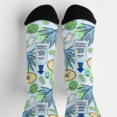 Tequila Sombreros und Cacti Gemustert Socken (Oben)