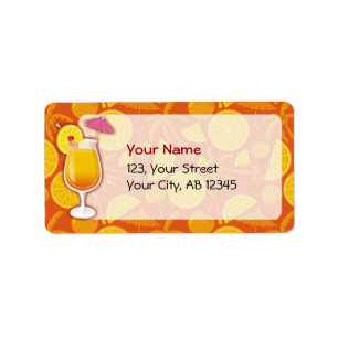 Tequila-Sonnenaufgang Adressaufkleber