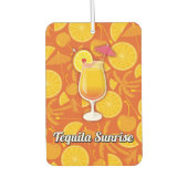 Tequila-Sonnenaufgang Autolufterfrischer (Vorderseite)