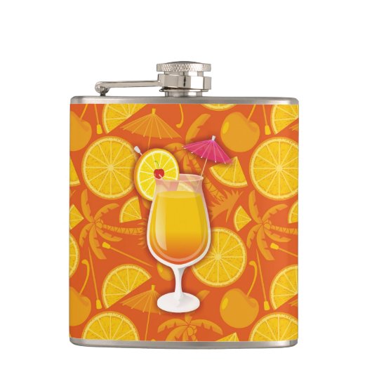 Tequila-Sonnenaufgang Flachmann (Vorderseite)