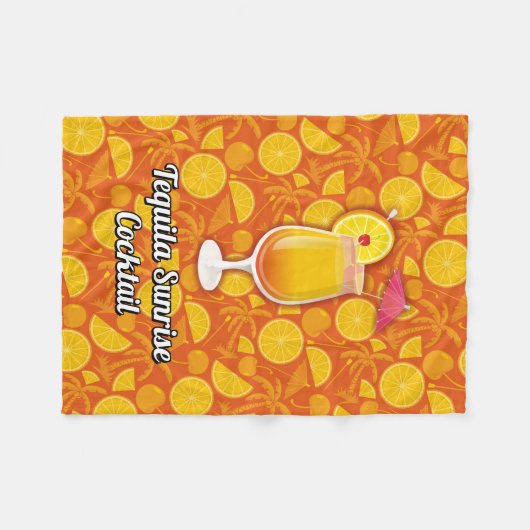 Tequila-Sonnenaufgang Fleecedecke (Vorderseite (Horizontal))