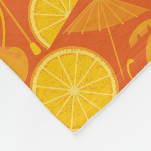 Tequila-Sonnenaufgang Fleecedecke (Ecke)