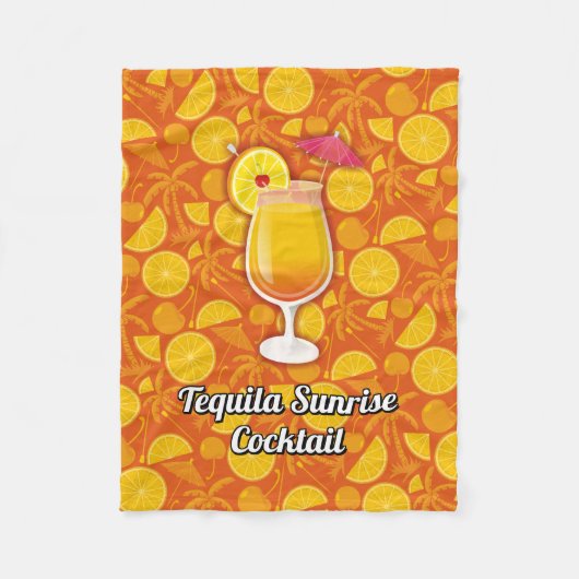 Tequila-Sonnenaufgang Fleecedecke (Vorderseite)