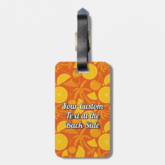 Tequila-Sonnenaufgang Gepäckanhänger (Rückseite vertikal)