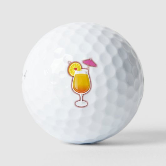 Tequila-Sonnenaufgang Golfball (Vorderseite)