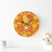 Tequila-Sonnenaufgang Große Wanduhr (Zuhause)
