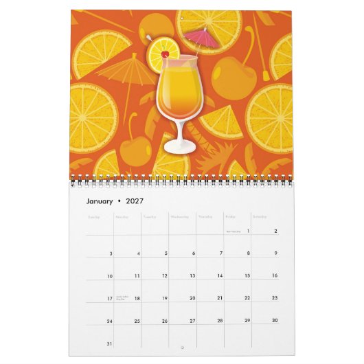 Tequila-Sonnenaufgang Kalender (Jan 2027)