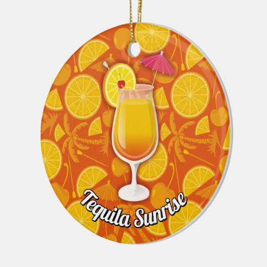 Tequila-Sonnenaufgang Keramikornament (Links)
