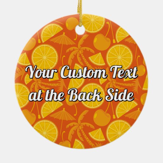 Tequila-Sonnenaufgang Keramikornament (Hinten)