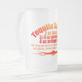 Tequila-Sonnenaufgang-Tasse - wählen Sie Art u. Mattglas Bierglas (Vorderseite Links)