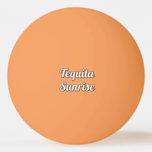 Tequila-Sonnenaufgang Tischtennisball (Rückseite)