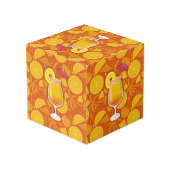 Tequila-Sonnenaufgang Würfel (Rückseite Schrägansicht)