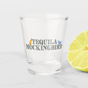 Tequila-Spottdrossel-literarischer Spaß Schnapsglas