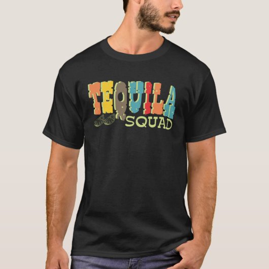 Tequila Squad  Cinco De Mayo For Men Women Retro T-Shirt (Vorderseite)