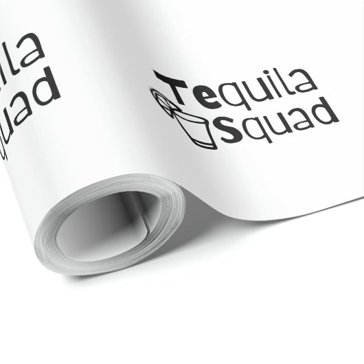 Tequila Squad  Geschenkpapier (Rolleneckpunkt)