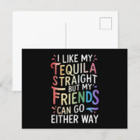 Tequila Straight Friends gehen entweder zu Funny L