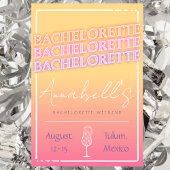 Tequila Sunrise Bachelorette Einladung
