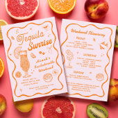 Tequila Sunrise Bachelorette Einladung