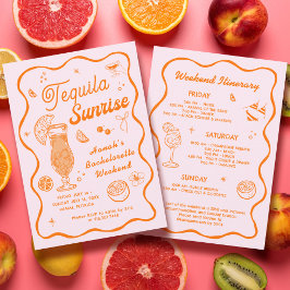 Tequila Sunrise Bachelorette Einladung