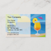 Tequila Sunrise Business Card Visitenkarte (Vorderseite)