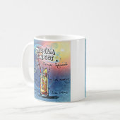 Tequila Sunrise Cocktail #7 Set von 12 Drink Rezep Kaffeetasse (Vorderseite Links)