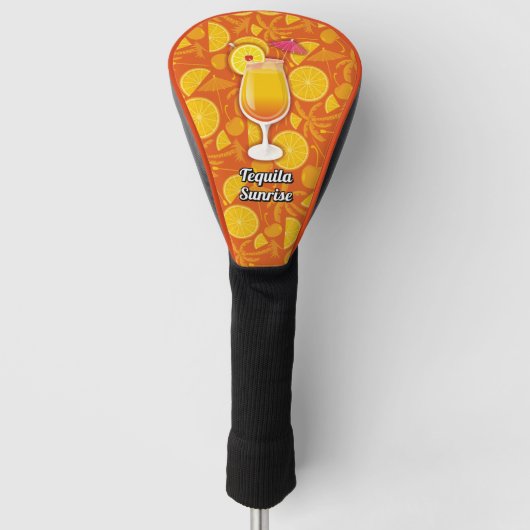 Tequila Sunrise Cocktail Golf Headcover (Vorderseite)