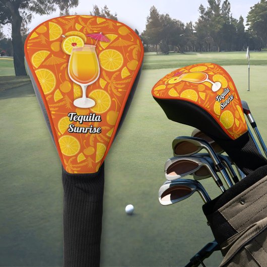 Tequila Sunrise Cocktail Golf Headcover
