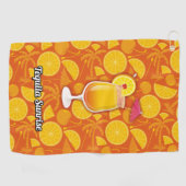 Tequila Sunrise Cocktail Golfhandtuch (Horizontal)