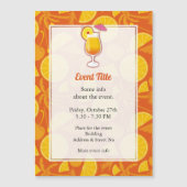 Tequila Sunrise Cocktail Magnetische Einladung (Vorderseite)