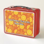 Tequila Sunrise Cocktail Metall Brotdose (Rückseite)