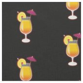 Tequila Sunrise Cocktail Muster Stoff (Nahaufnahme)