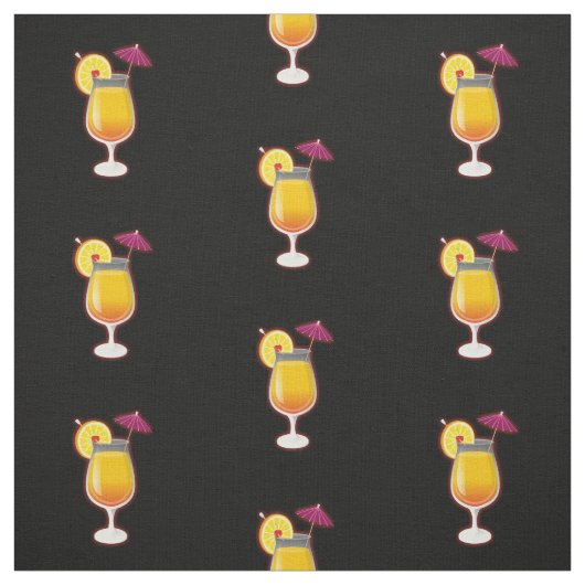 Tequila Sunrise Cocktail Muster Stoff (Muster)