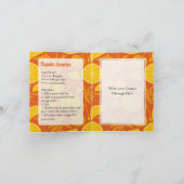 Tequila Sunrise Cocktail Rezept Karte (Innenseite)