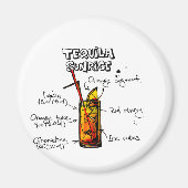 Tequila Sunrise Cocktail Rezept Magnet (Vorne)