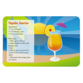 Tequila Sunrise Cocktail Rezept Magnet (Horizontal)