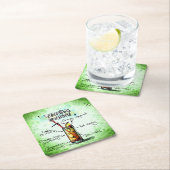 Tequila Sunrise Drink Rezept Rechteckiger Pappuntersetzer (Vor Ort)